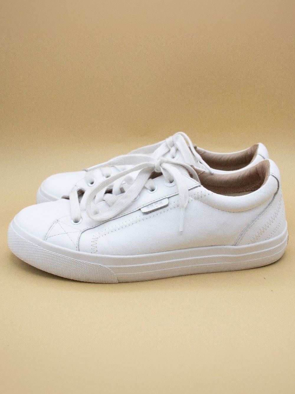 Taos Plim Soul Lux White Leather Shoes PLX-13994A Women's Size 8